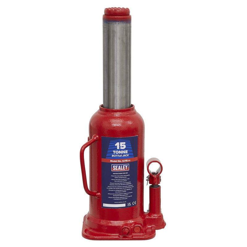 Sealey Bottle Jack 15 Tonne SJ15 Sealey - Dynamic Drive