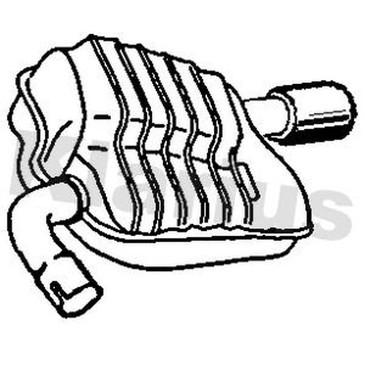 Klarius Box With Tail Pipe Right Rear AR261T