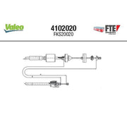Valeo Clutch Control Cable Pull 4102020