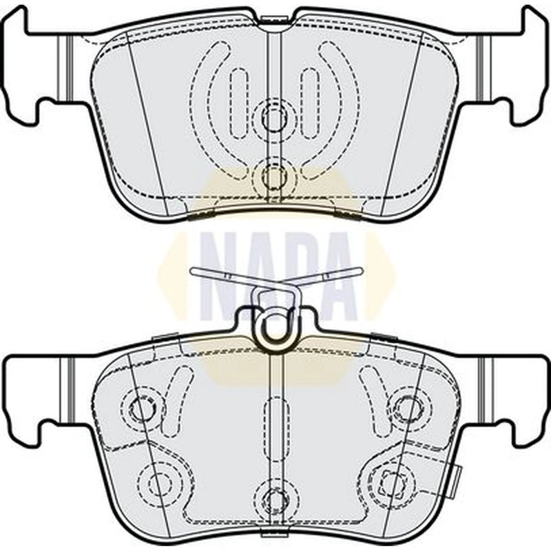 NAPA Rear Brake Pad Set fits Ford Focus IV 2018-2025 1.0 1.5 2.0 2.3