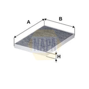 NAPA Cabin Air Filter (Pollen Filter) fits Tesla Model S 2014-2017