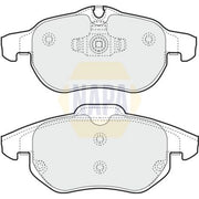 NAPA Front Brake Pad Set fits Cadillac Bls 2006-2010 1.9 2.0 2.8