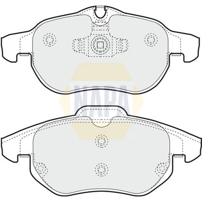 NAPA Front Brake Pad Set fits Cadillac Bls 2006-2010 1.9 2.0 2.8