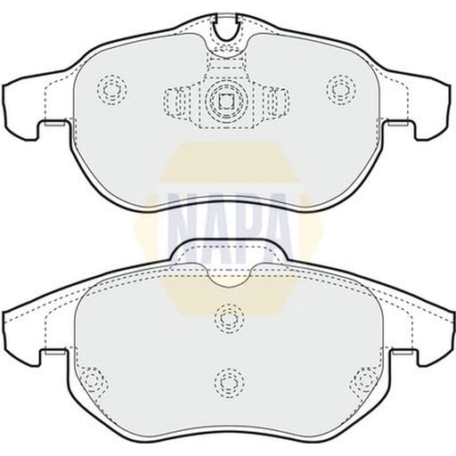 NAPA Front Brake Pad Set fits Cadillac Bls 2006-2010 1.9 2.0 2.8
