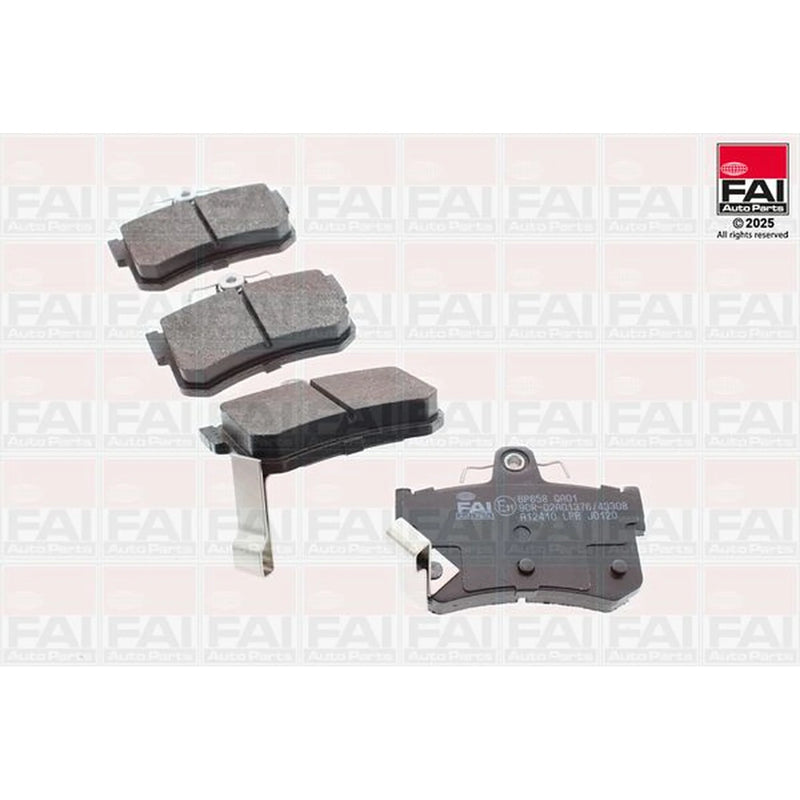 FAI Rear Brake Pad Set fits MG Mgf 1995-2002 1.6 1.8