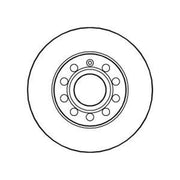 Abtex 2 x Solid Rear Brake Discs BD1144S-x2
