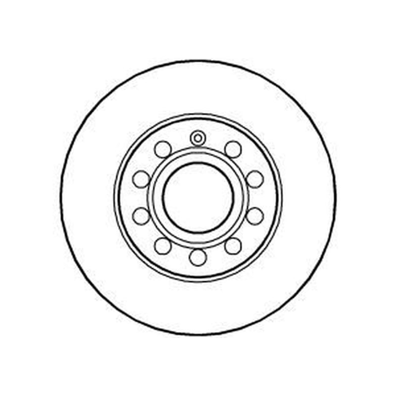 Abtex 2 x Solid Rear Brake Discs BD1144S-x2