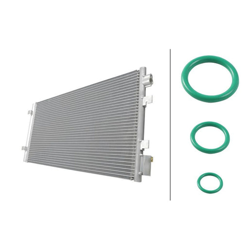 Hella Air Conditioning Condenser fits Renault Fluence 2010 on 2.0