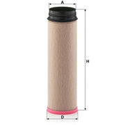 MANN-FILTER Secondary Engine Air Filter fits Irisbus Access Bus II 2006-2013