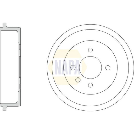 NAPA Brake Drum Assembly Rear NDR1059