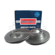Borg & Beck Front Vented & Rear Vented Brake Discs & Pads fits BMW 3 2007-2011