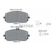Textar Front Brake Pad Set 2294401