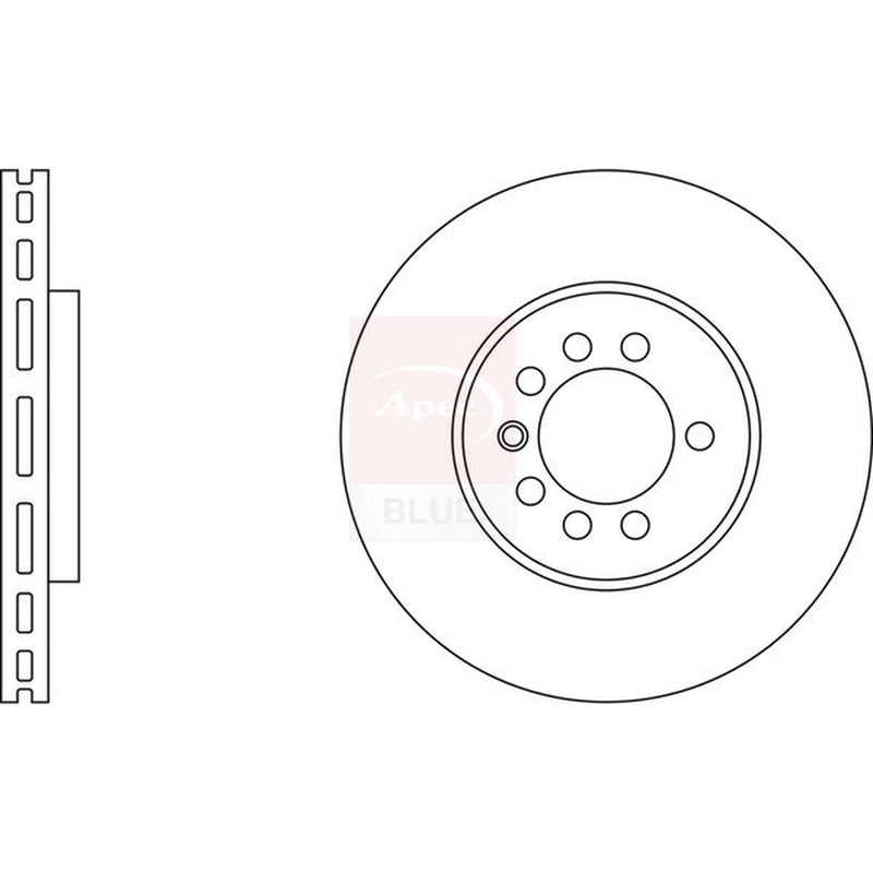 Apec Front Brake Vented Discs & Pads fits Opel Astra G 2001-2005 2.0