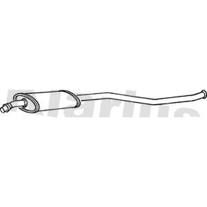Klarius Box With Centre Pipe Centre fits Citroën Xsara 1997-2005 1.4 1.6 1.8