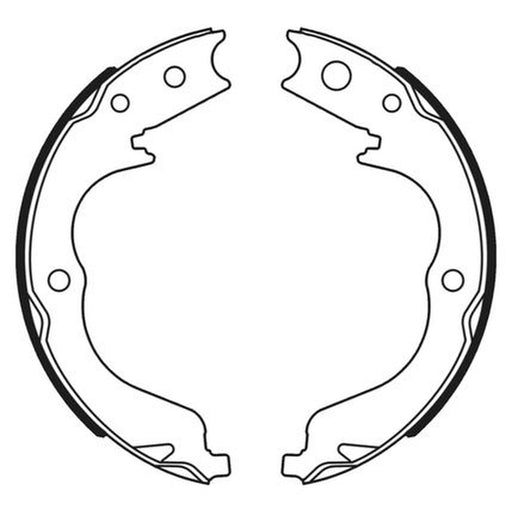 Abtex Brake Shoe Set Axle Kit fits Citroën C-Crosser 2007-2012 2.2 2.4