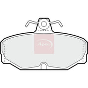 Apec Rear Brake Vented Discs & Pads fits Ac Ace 1995-2000 4.6 4.9