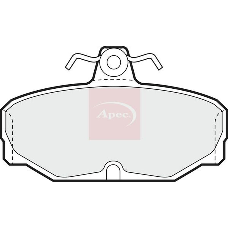 Apec Rear Brake Pad Set fits Ac Ace 1995-2000 4.6 4.9