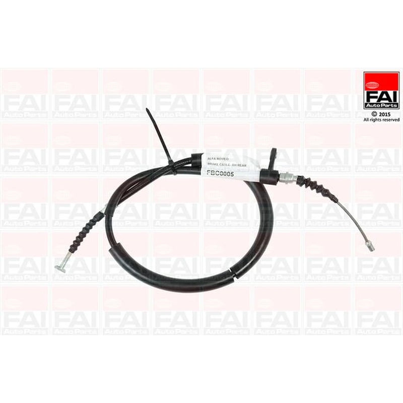 FAI Handbrake Cable Right Rear fits Alfa Romeo 147 2001-2010 1.6 1.9 2.0 3.2