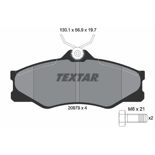 Textar Front Brake Pad Set 2097904