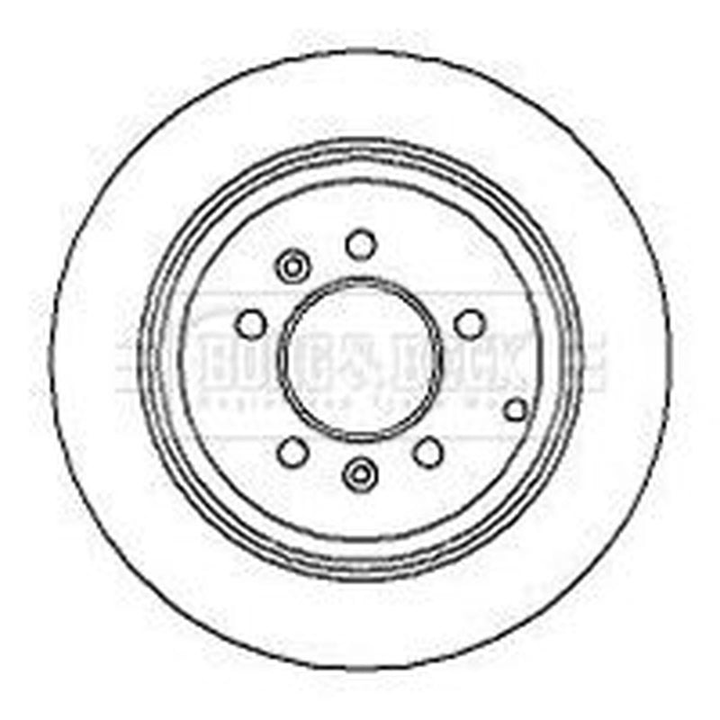 Borg & Beck Front & Rear Brake Discs & Pads fits Peugeot 607 2000-2010 2.2