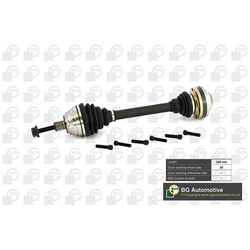 BGA CV Drive Shaft Driveshaft Front Right fits VW Transporter 1990-2003