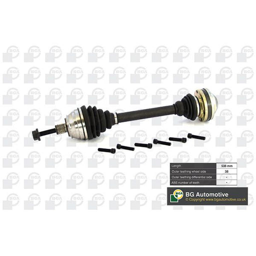 BGA CV Drive Shaft Driveshaft Front Right fits VW Transporter 1990-2003