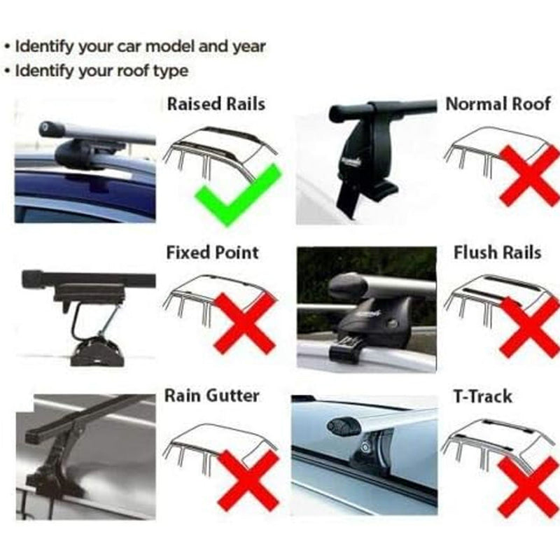 Steel Locking Roof Rack Cross Bars fits Infiniti EX 2008-2013 Summit  - Dynamic Drive