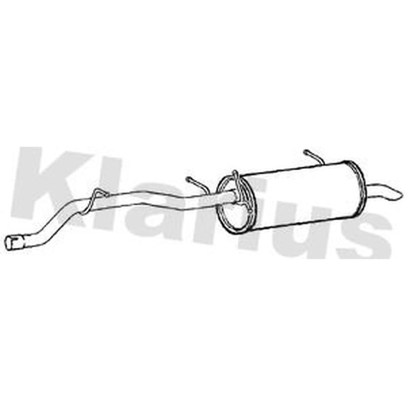Klarius Box With Tail Pipe Rear fits Opel Vivaro B 2014-2019 1.6