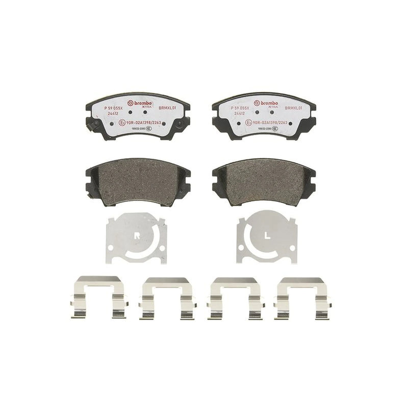 Brembo 4 x Front Brake Pad Set fits Bentley Flying Spur 2013-2020 4.0 6.0