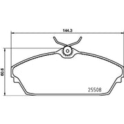 Mintex Front Brake Pad Set fits Tata Xenon Pickup 2009 on 2.2