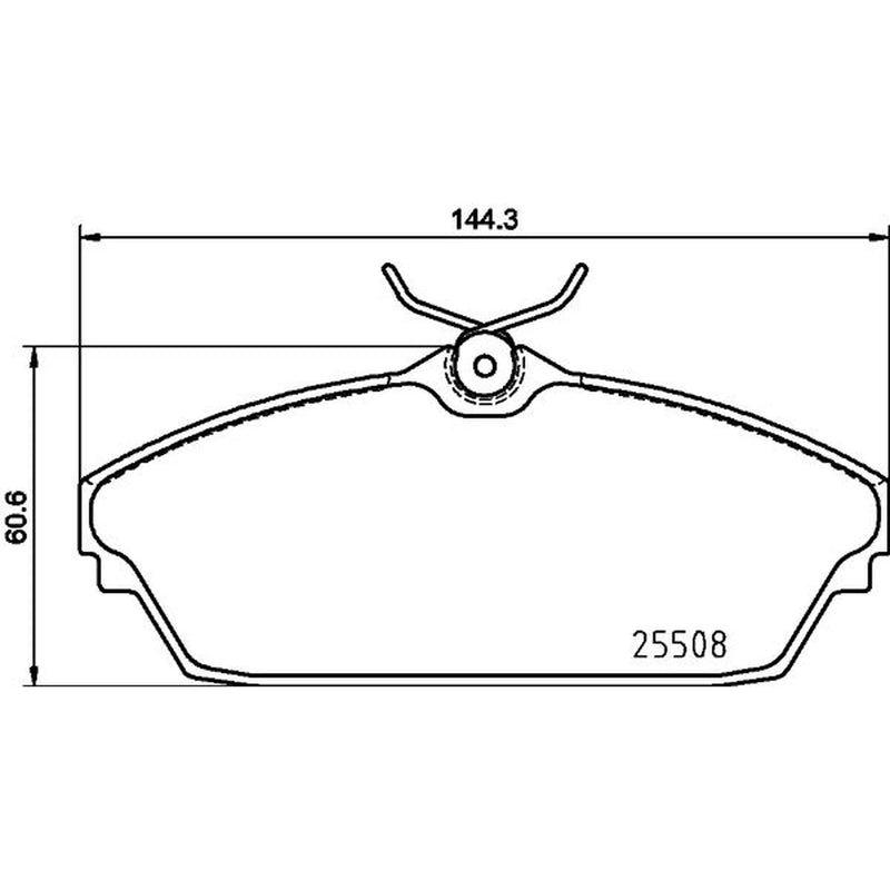 Mintex Front Brake Pad Set fits Tata Xenon Pickup 2009 on 2.2