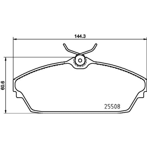 Mintex Front Brake Pad Set fits Tata Xenon Pickup 2009 on 2.2