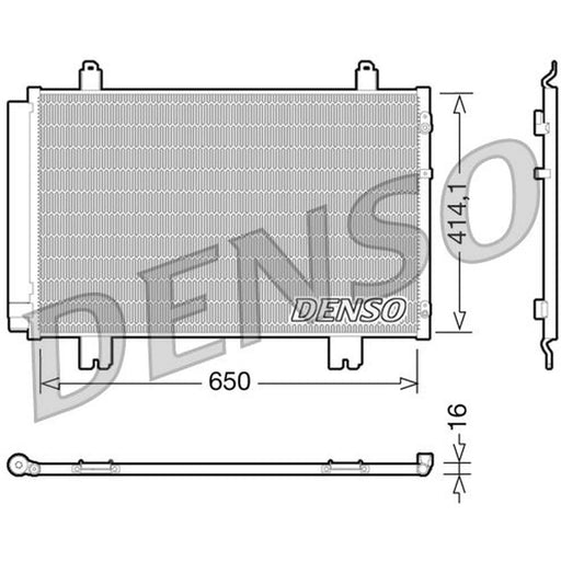 Denso Air Conditioning Condenser fits Lexus Ls 2006 on
