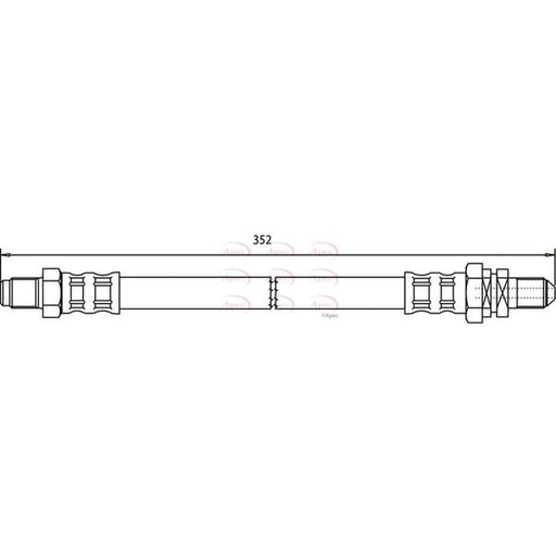 Apec Brake Hydraulic Hose Line Front HOS3236