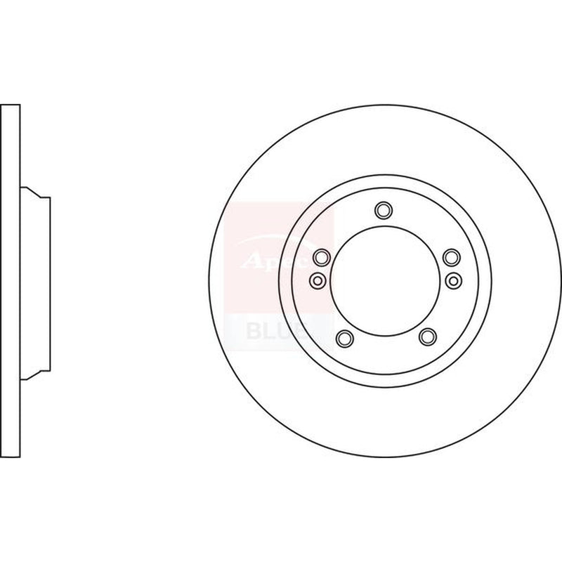Apec Front & Rear Brake Discs & Pads fits Kia Carens IV 2013-2018 1.6 1.7 2.0