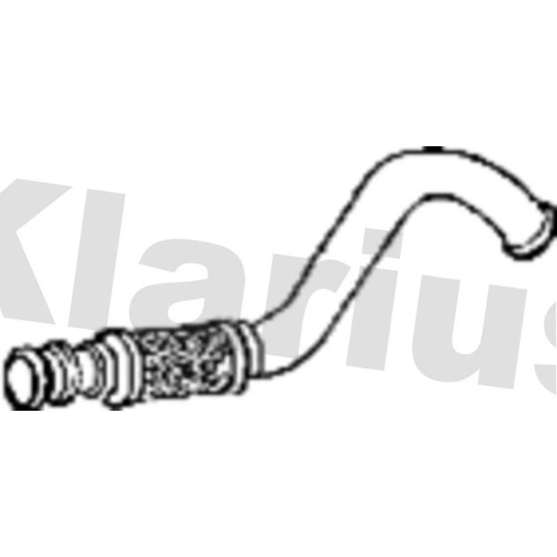 Klarius Exhaust Pipe OD fits Citroën Berlingo Box Body/Mpv 2008-2020 1.6