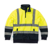 Tough Grit Hi-Vis 2-Tone Sweatshirt Yellow/Navy XL Tough Grit - Dynamic Drive