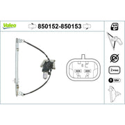 Valeo Electric Window Regulator Lifter Left Front 850152