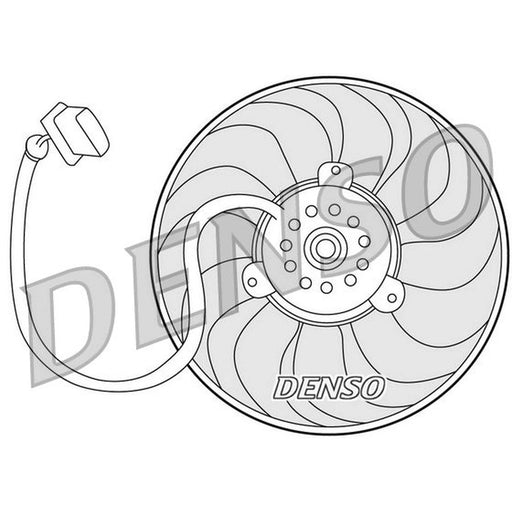 Denso Engine Cooling Fan fits Audi A3 1998-2003 1.8
