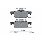Textar Front Brake Pad Set 2522201