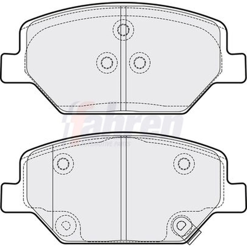 Fahren Front Brake Pad Set FBP3850