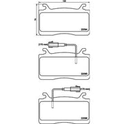 DON Front Brake Pad Set fits Alfa Romeo Giulia 2015-2022 2.0 2.2