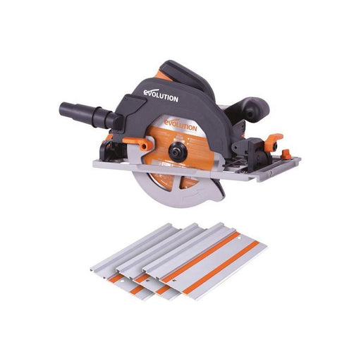 Evolution R185CCSX Circular Track Saw Kit 185mm 1600W 110V Evolution - Dynamic Drive