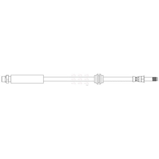 Apec Brake Hydraulic Hose Line Rear HOS4442