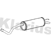 Klarius Box With Tail Pipe Rear fits VW Polo V 2014-2017 1.2