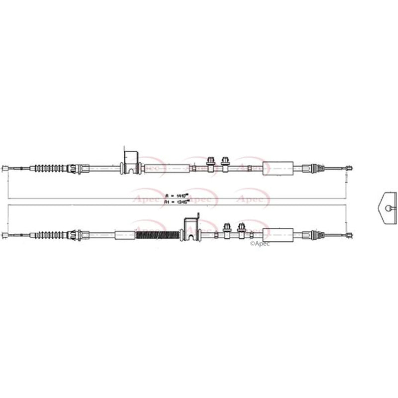 Apec Handbrake Cable Centre CAB1669