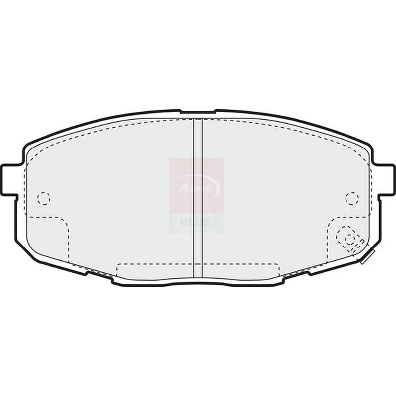 Apec Front Brake Pad Set fits Kia Carens I 2000-2007 1.6 1.8 2.0