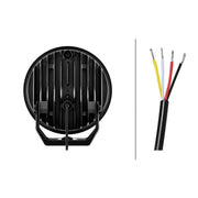Hella Spotlight Vf Blade Aux. Black 7 Round W/A Po R 25 frontal sided 1FJ 357