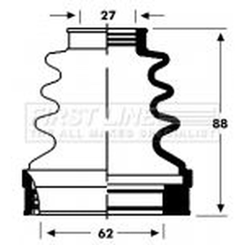First Line Drive Shaft Bellow Kit Front Right fits Citroën Berlingo 1996-2011