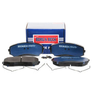 Borg & Beck Front Brake Vented Discs & Pads fits Mitsubishi Triton 2019 on 2.2